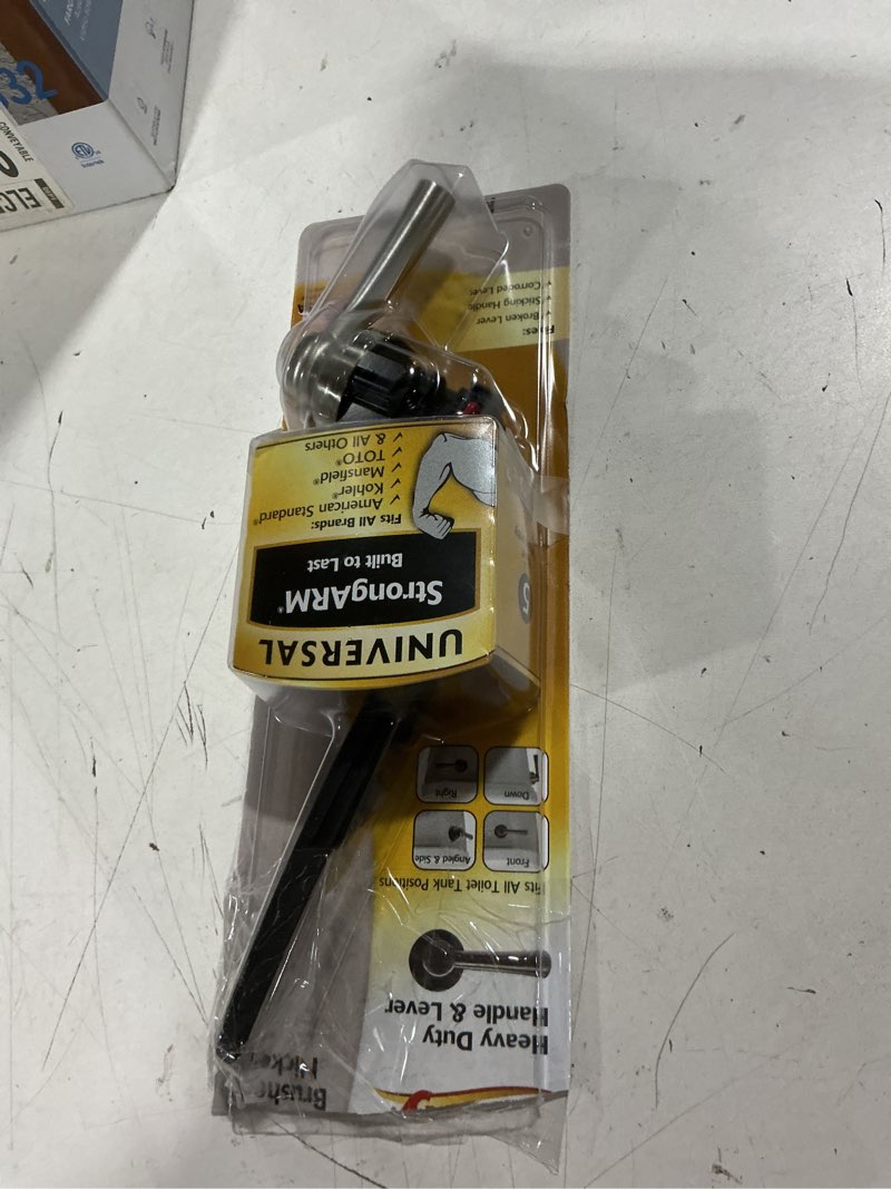 Condition photo showing Good Condition for korky strongarm flush handle brushed nickel metal for universal