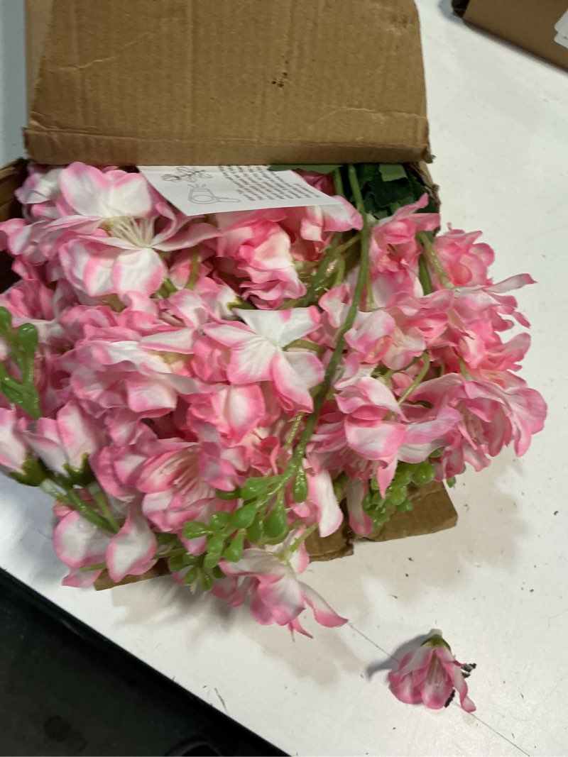 Condition photo showing Good Condition for 8pcs faux pink delphinium 33.5'' long stem artificial delphinium flowers fake larkspur flowers for home wedding garden table centerpieces decor(gradient pink)
