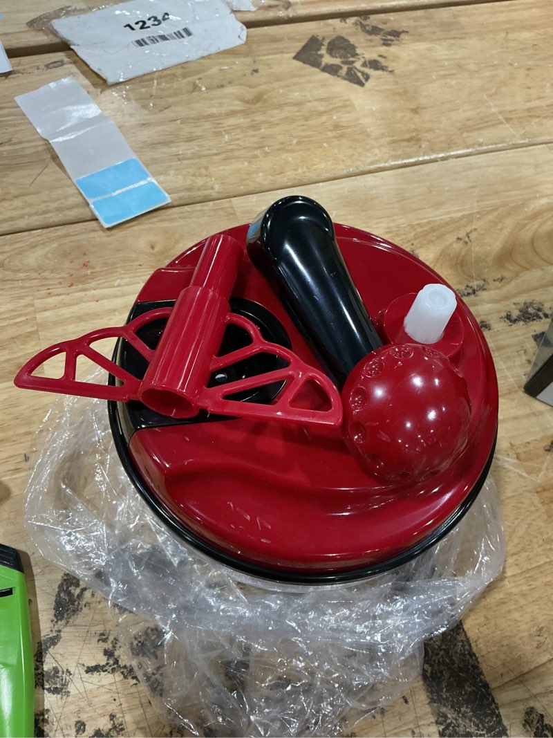 Condition photo showing Good Condition for multi-functional manual food processor,8 cup hand-powered crank chopper,mincer blender with clear container,for vegetables meat fruits nuts herbs onions (without base)