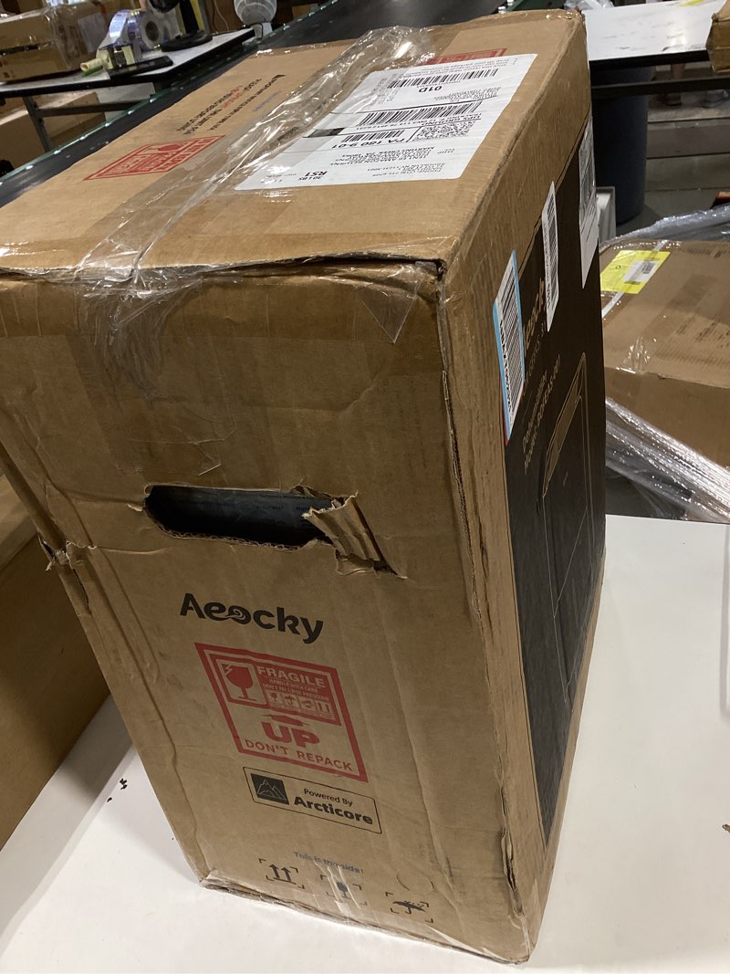 Condition photo showing Good Condition for 50 pint/day compressor dehumidifier, aeocky 3500sq.ft for basement, home, bedroom, bathroom, with drain hose, intelligent humidistat, quiet ivory
