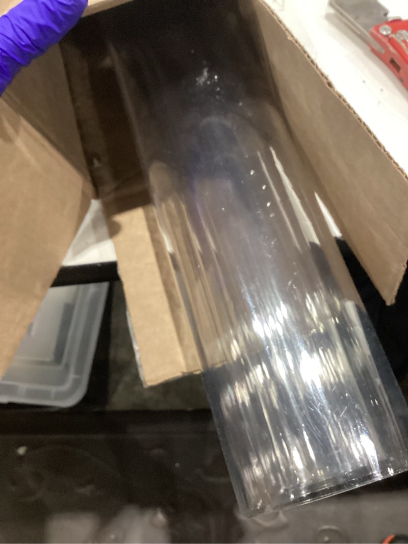 Condition photo showing Good Condition for clear pvc table topper mat - thick desktop & chair protector - crystal desk pad - 32x48 clear 32"x48"