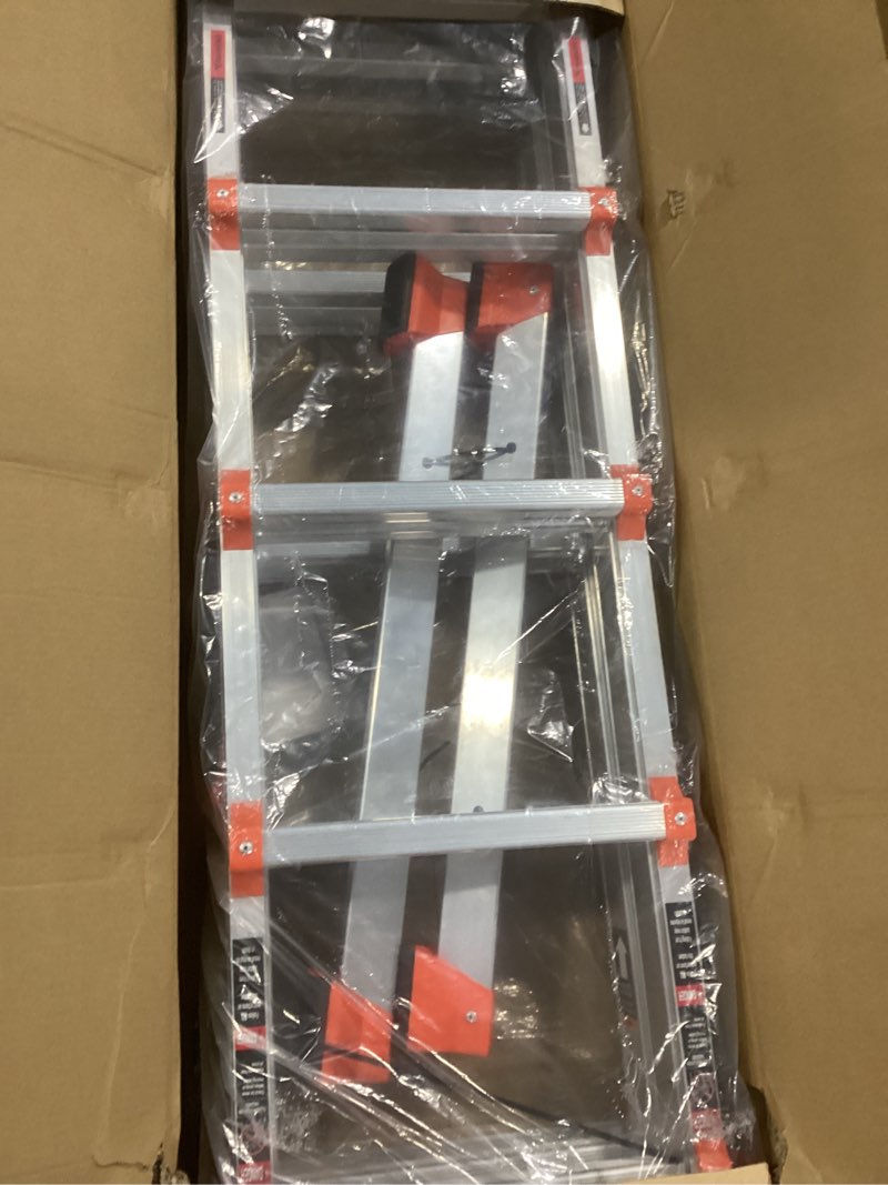 Condition photo showing New/Like New for Ladder, A Frame 5 Step Ladder Extension, 17 Ft Anti-Slip Multi Position Ladder, Storage Folding Ladder, 330 lbs Security Load Telescoping Aluminum Ladders for Stairs Home Indoor Outdoor Roof 17FT Silver