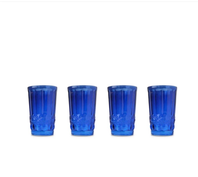 Blue Highball Glasses (4)