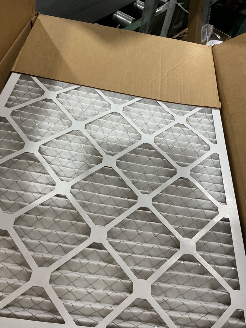 Condition photo showing Good Condition for amazon basics 20x30x1 air filter 6-pack, merv 11 ac furnace filters, removes dust, pet, allergy control, electrostatic, removes lint and pollen (actual size: 19.75" x 29.75" x 0.75") 20x30x1 merv 11