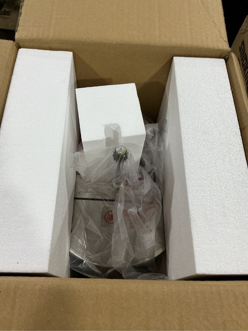 Condition photo showing New/Like New for 12 oz replacement kettle for popcorn machine 1350w kettle popper with lid, stirrer, gear shaft, and 3-prong plug by great northern popcorn