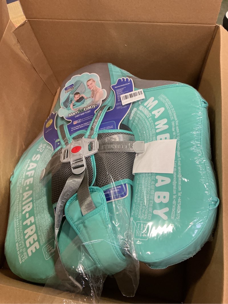 Condition photo showing New/Like New for Mambobaby Float Add Tail Baby/Infant Swim Float with Canopy, Non-Inflatable Solid Upgrade Soft Waterproof Skin-Friendly Leather Material Deluxe Edition Green