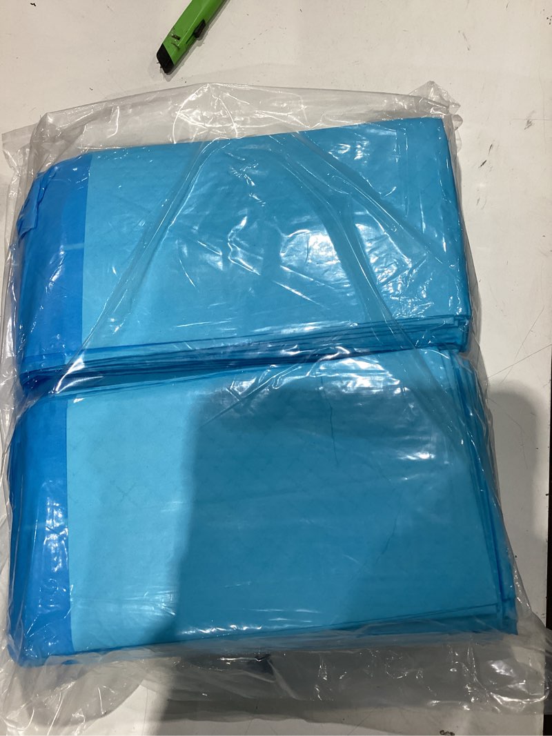 Condition photo showing New/Like New for medpride disposable underpads 17'' x 24'' (100-count) incontinence pads, bed covers, puppy training | thick, super absorbent protection for kids, adults, elderly | liquid, urine, accidents