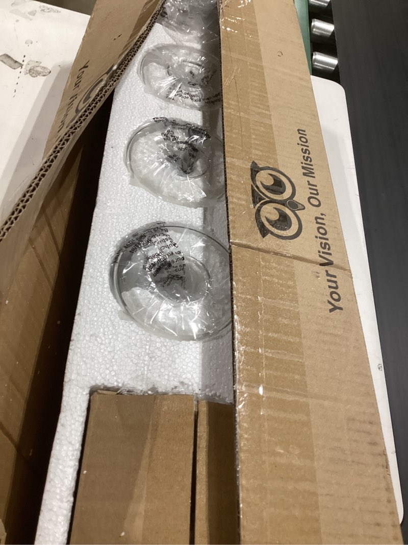 Condition photo showing Good Condition for izorro bathroom vanity light fixture, 5-light 36 inch matte black bathroom light fixtures over mirror, with clear glass shade, modern farmhouse vanity lights, rustic restroom lighting fixtures