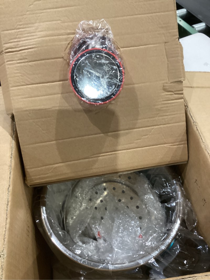 Condition photo showing Good Condition for 18/8 Stainless Steel Pressure Cooker 6 Quart, [One-Hand Locking] Olla de Presion, [3-In-1] Pressure Cooker, Includes Glass Lid & Steamer, Induction Compatible, Gas Stovetop Compatible 6 Quarts