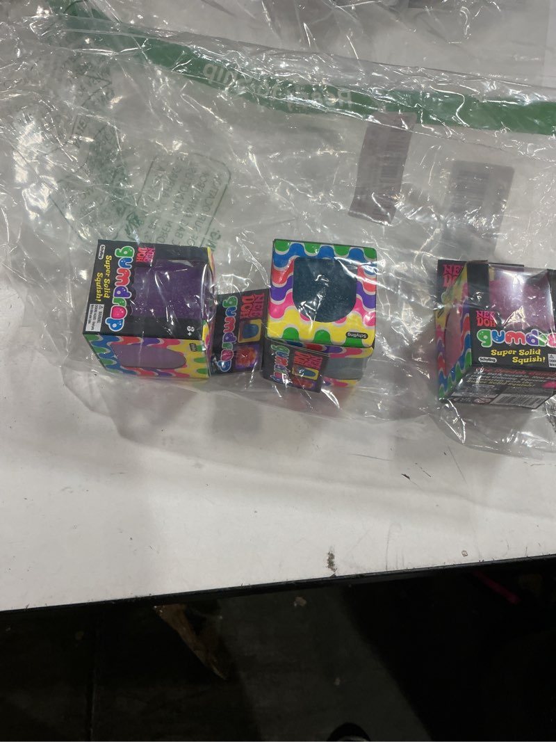 Condition photo showing New/Like New for Schylling NeeDoh Gumdrop Textured Sensory Fidget Toy Colors May Vary (3 Pack)