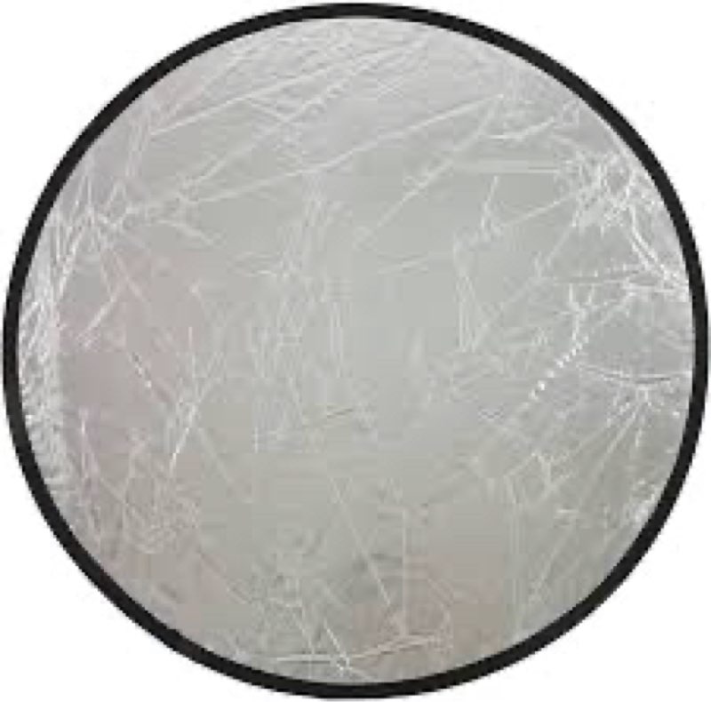 Mini Round Light Reflector Silver Gold 2 in 1 Reflector, Soft Light Filling Portable Photography Studio Fill Light Plate, for Live Lighting, Photography, with Storage Bag (30cm)