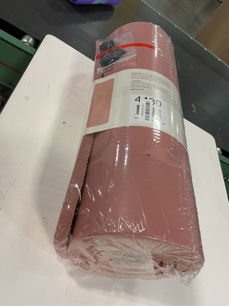 Condition photo showing Good Condition for Retrospec Solana Yoga Mat 1" Thick w/Nylon Strap for Men & Women - Non Slip Exercise Mat for Home Yoga, Pilates, Stretching, Floor & Fitness Workouts Rose 1 inch