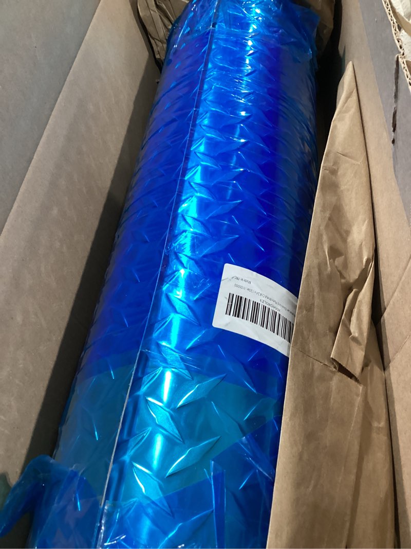 Condition photo showing New/Like New for diamond plate aluminum sheet 0.045" 3003-h22 with gloves/rivets for rv floor repair, truck bed liner, garage, boat dock, commercial kitchen use by diy owners & professional contractors 24x120in. natural silver 24in. x 120in.