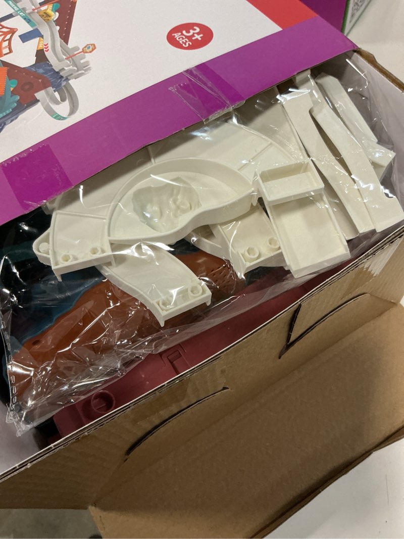 Condition photo showing New/Like New for Dinosaur Race Car Tracks for Toddlers 2-4 Years, Dinosaur Climbing Hills Railcar, Toy Car Track Play Set with 7 Small Race Cars, Preschool Birthday Gifts for 3 4 5 6 7 8 Year Old Boys Girls