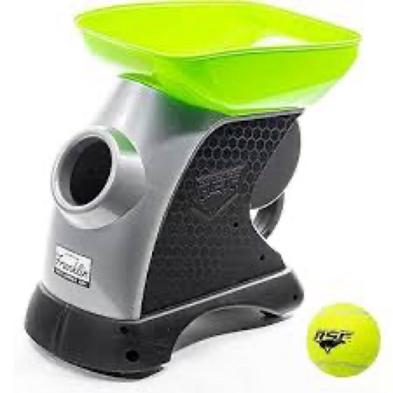 franklin pet supply ready set fetch automatic tennis ball launcher dog toy - authentic tennis ball thrower - launchesup to 40' - interactive pet toy