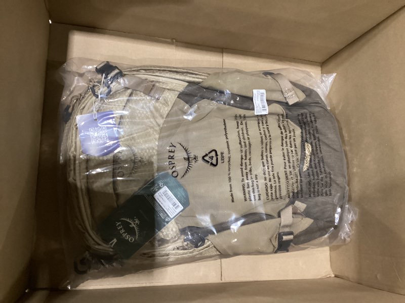 osprey nebula commuter backpack, alpaca tan/latte brown heather