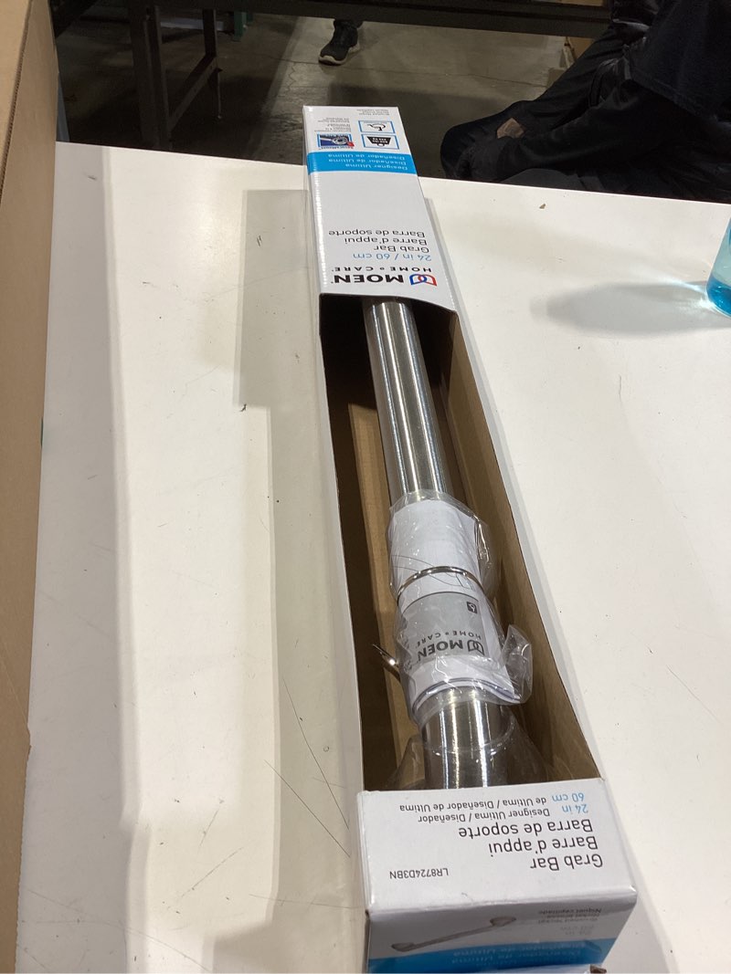 Condition photo showing Good Condition for moen lr8724d3bn bathroom safety 24-inch ultima designer bathroom grab bar, brushed nickel