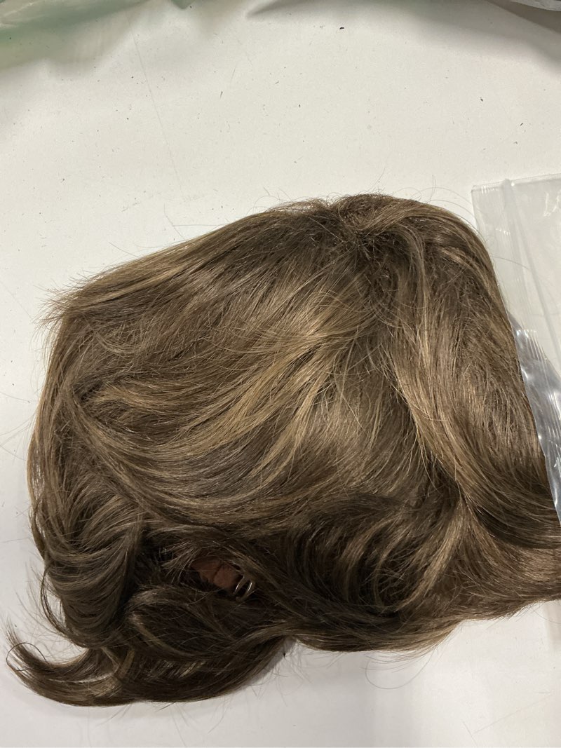 Condition photo showing Good Condition for lydell short layered shaggy wavy full synthetic wigs (rm73 brown mix)