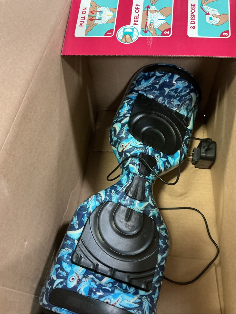 Condition photo showing As Is for Hoverboard Certified HS2.01 Bluetooth Flash Wheel with LED Light Self Balancing Wheel Electric Scooter Baby Shark