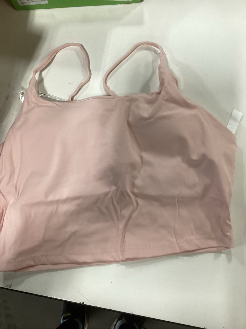 Longline Sports Bras for Women Workout Tank Tops with Built in Bra & Adjustable Straps for Yoga Gym 