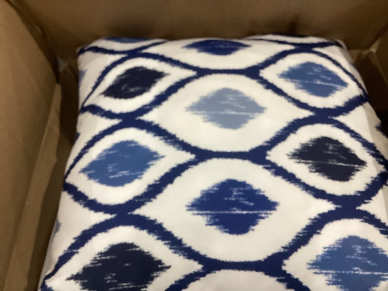 Condition photo showing Good Condition for americanflat 20x20 throw pillow with sewn-in insert - all-in-one decorative pillows - no cover needed - soft and durable cushion for bed or sofa - polyester - blue 20x20 blue