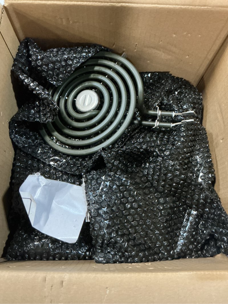 Condition photo showing New/Like New for 4 Pack Black Drip Pans, Compatible with Whirpool Kenmore Frigirate Stove Top Drip Bowls. Include 2 Pcs 6'' Range Replacement Drip Pans and 2 Pcs 8 '' Cooktop Drip Pans Whirlpool Black