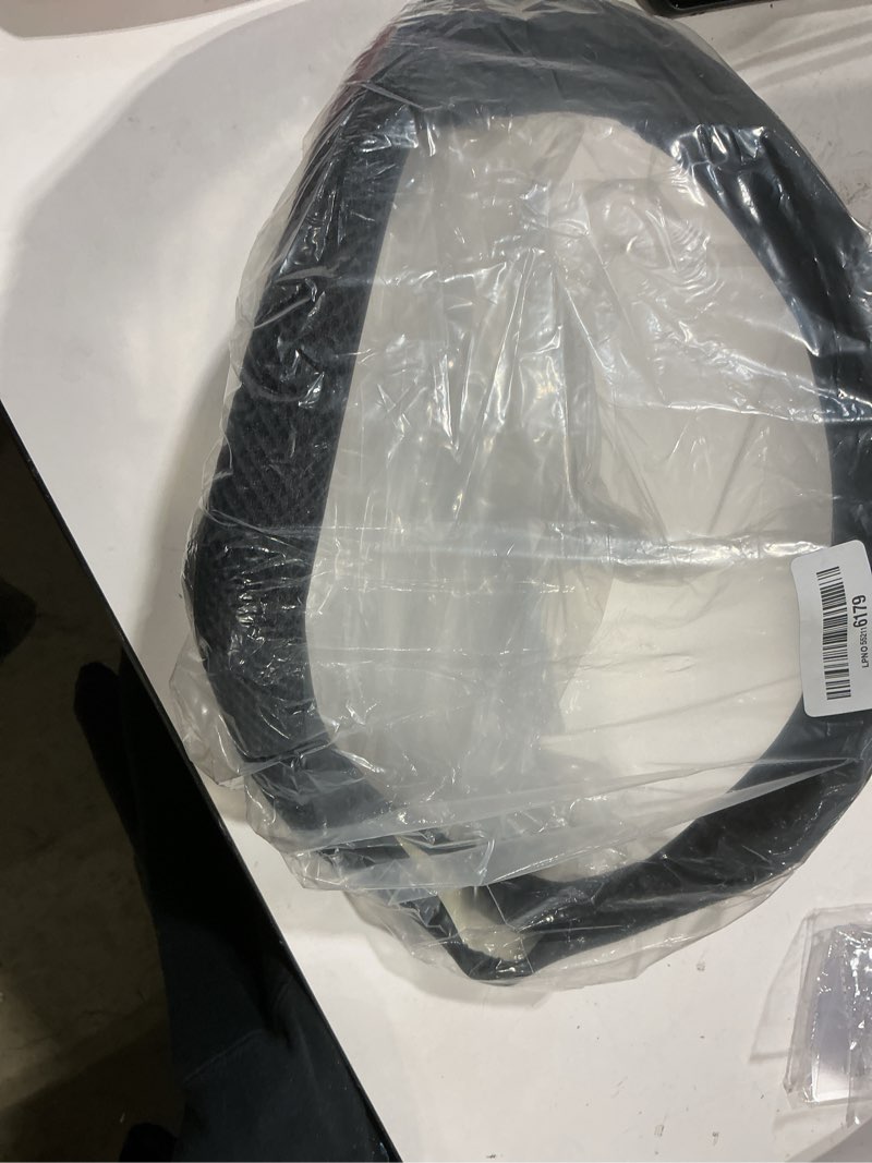 Condition photo showing Good Condition for kafeek 16 inch steering wheel cover, black microfiber leather viscose, breathable, compatible for f150 f250 f350 ram 4runner tacoma tundra range rover black large size[15.5''-16'']