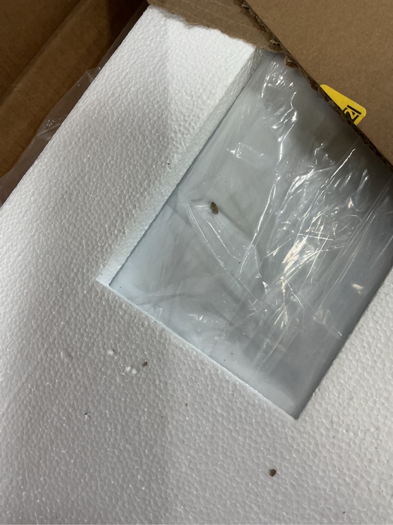 Condition photo showing Good Condition for tokeshimi 24x36 beveled wall mirror decorative, bathroom vanity mirrored with 1" beveled edge, shatterproof modern frameless mirror bathroom rectangle for living room, entryway, restroom
