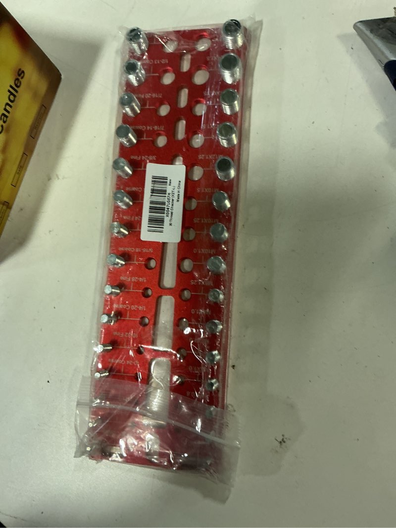 Condition photo showing New/Like New for 30 Nut and Bolt Thread Checker, Bolt Size and Thread Gauge, 15 Metric and 15 Standard Sizes Bolt Identifier Board, Quickly Identify Nuts and Bolts Sizes 15 Metric & 15 Standard Thread