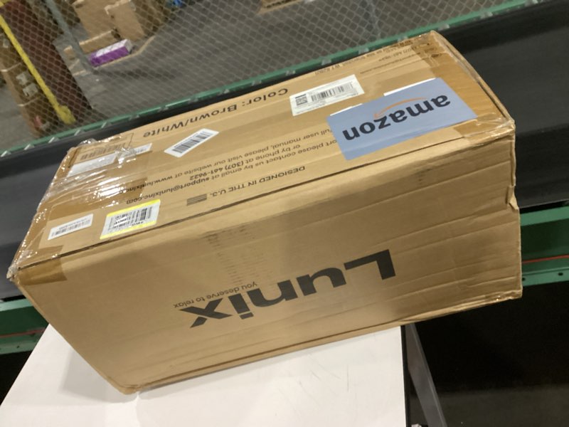 Condition photo showing New/Like New for Lunix 4pcs Orthopedic Bed Wedge Pillow Set, Post Surgery Memory Foam for Back, Knee, Leg Pain Relief, Adjustable Sitting Pillow for Sleeping, Acid Reflux, GERD, with Hot Cold Pack, Brown/White Brown White