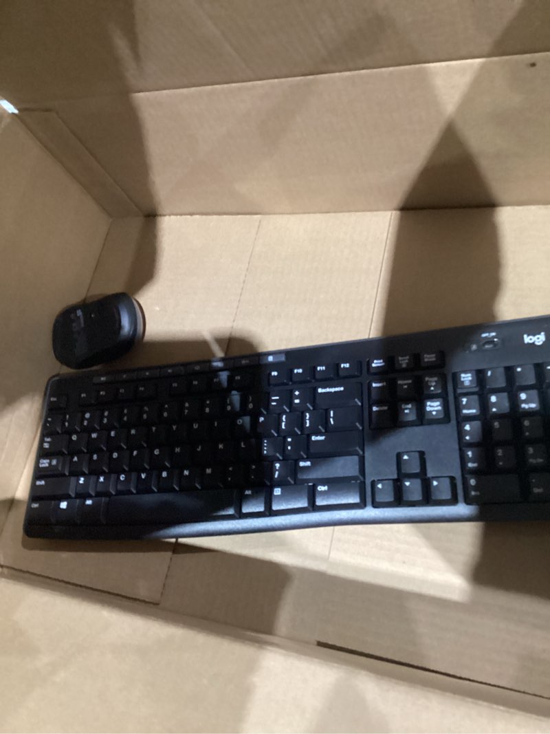 Condition photo showing Good Condition for Logitech MK270 Wireless Keyboard and Mouse Combo for Windows, 2.4 GHz, 8 Multimedia Keys, PC, Laptop, Wireless Keyboard Compact Mouse Combo - Black Black 1 Pack Combo