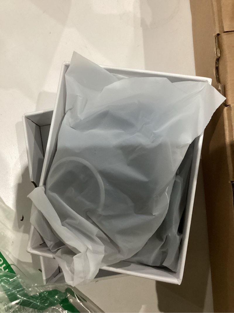 Condition photo showing As Is for small bluetooth headphones wrap around head - sports wireless headset with built in microphone and crystal-clear sound, foldable and carried in the purse, and 12-hour battery life, black