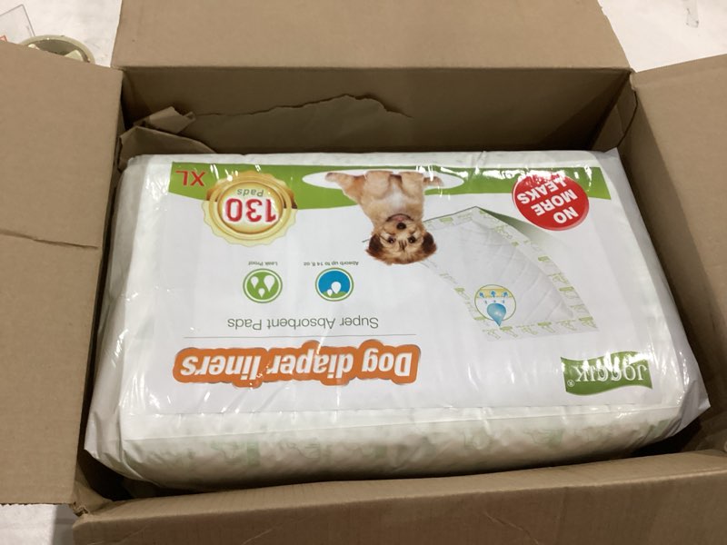 Condition photo showing Good Condition for Dog Diaper Liners 130ct Super Soft and Absorbent Dog Diaper Booster Pads for Male Dog Belly Bands or Female Dog Diapers(X-Large, 130pcs)