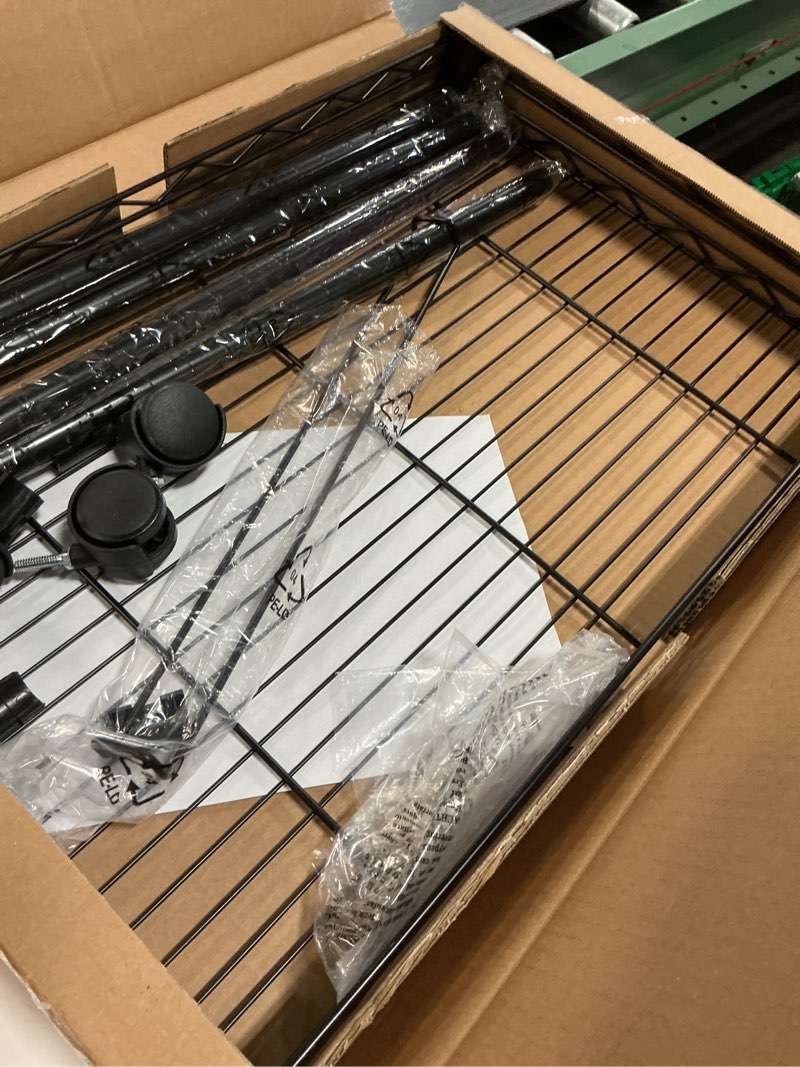 Condition photo showing As Is for Finnhomy Premium 1-Tier Metal Rolling File Cart for Letter Size and Legal Size Folder, Black