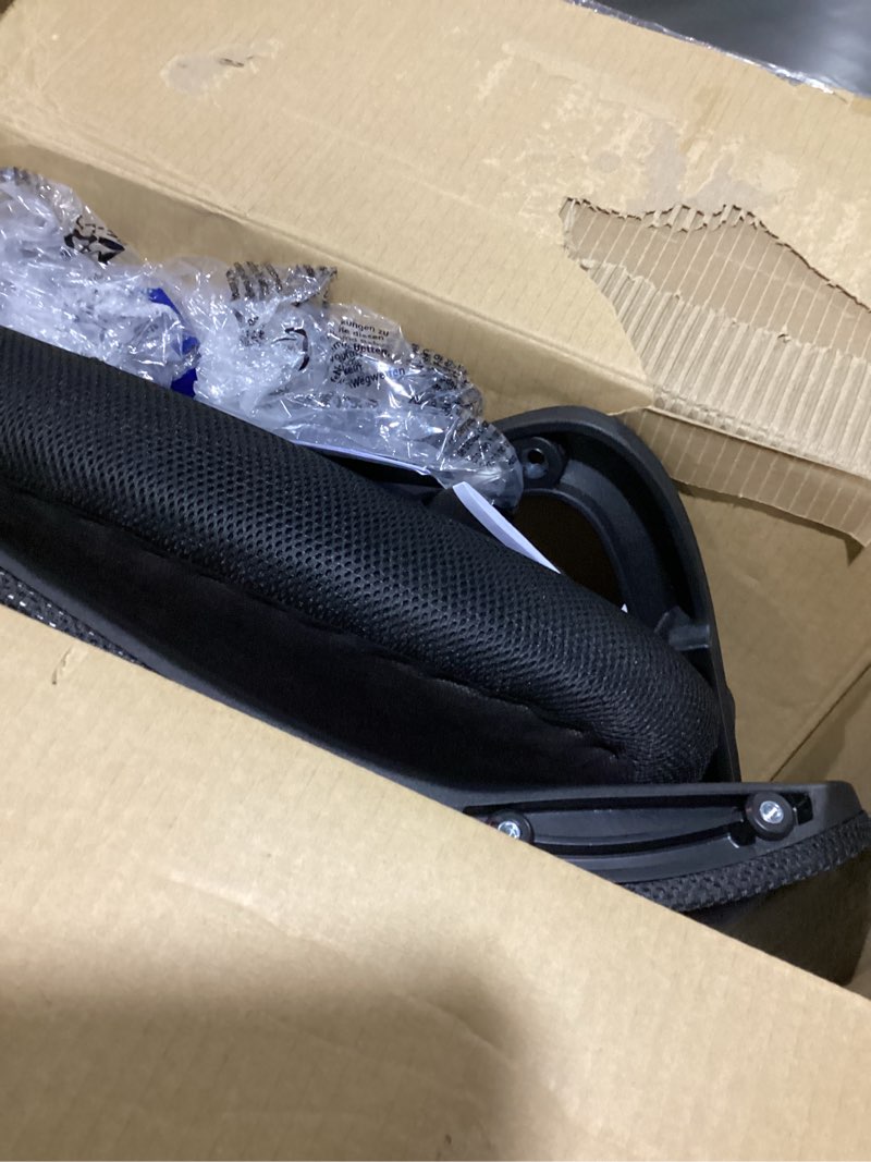 Condition photo showing As Is for elabest t96 mesh office chair,ergonomic computer desk chair,sturdy task chair- adjustable lumbar support & armrests,tilt function,comfort wide seat,swivel home office chair charcoal