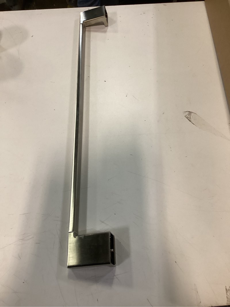 Condition photo showing As Is for NearMoon Industrial Pipe Towel Bar, Heavy Duty Bathroom Hardware Towel Holder Accessory, Wall Mounted DIY Rustic Iron Bathroom Towel Rack Holder (28 Inch, Black) Black 28 Inch