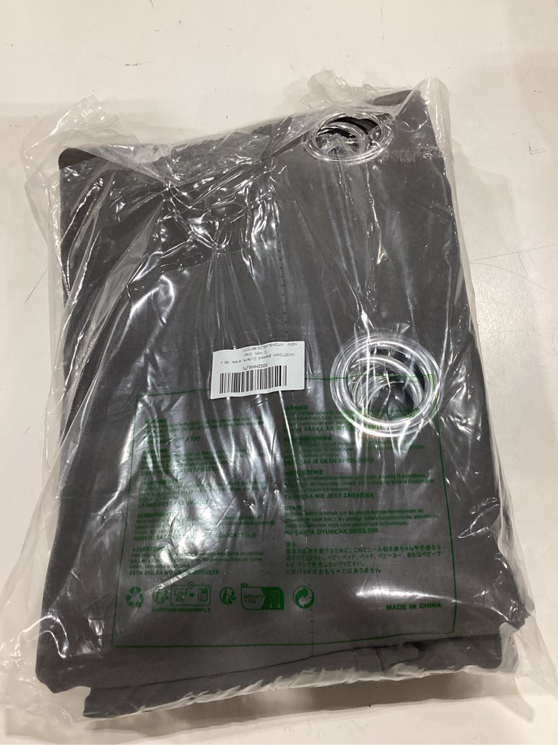 Condition photo showing Good Condition for nicetown blackout curtains panels for bedroom - 3 pass microfiber noise reducing thermal insulated solid ring top blackout window drapes (2 panels, 66 x 72 inch, gray) grey 66"w x 72"l (pack of 2)