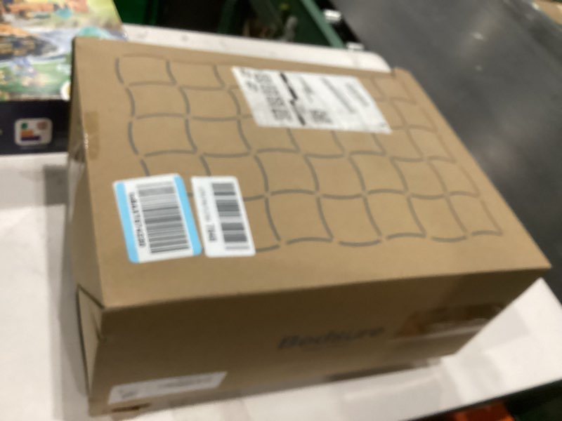 Condition photo showing New/Like New for Bedsure King Size Comforter Set - GentleSoft™ 3 Pieces Fluffy Double-Side Fleece Comforter Set, Cozy Striped Room Decor Aesthetic, Luxury White King Bedding with 2 Pillowcases, 104x90 Inches King (104" x 90") 01 - Cream White