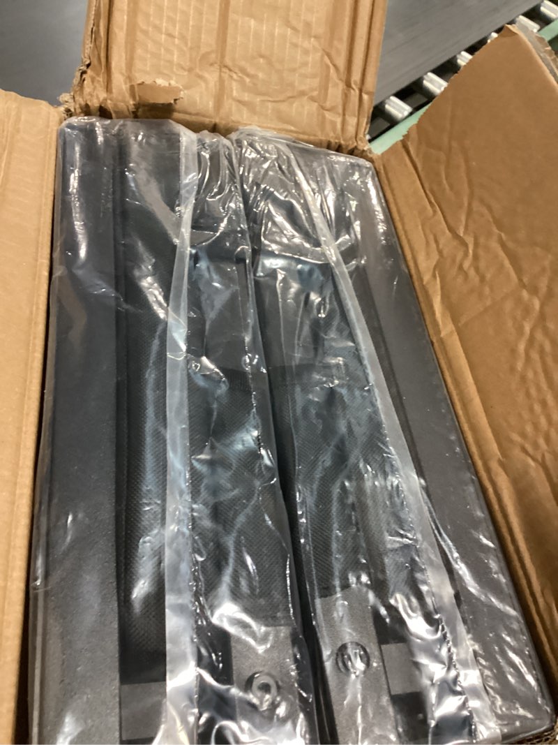 Condition photo showing Good Condition for 2 Pack Stadium Seats for Bleachers with Back Support, Bleacher Seats with Backs and Extra Thick Padded Cushion, Includes Shoulder Straps Carry Handle, and Cup Holder Side Pockets (Black) Black 2 pcs