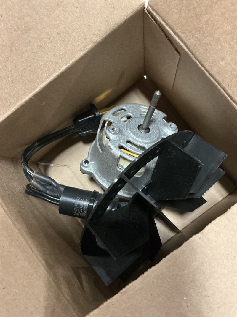 Condition photo showing As Is for broan-nutone metal replacement bath fan motor