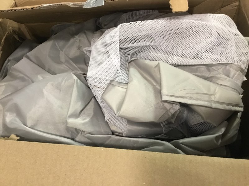 Condition photo showing As Is for Extra Large Baby Playpen 79×79 Inch, Playpen with 2 Zipper Door for Babies and Toddlers, Play Pen Pin Indoor Outdoor Baby Play Fence Grey 79×79×27 Inch