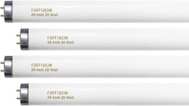 Konideke 24 Inch T12 Fluorescent Tube Light Bulb 20 Watt Cool White, F20T12/CW 4100K Replacement for