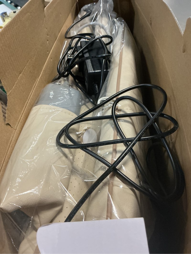 Condition photo showing Good Condition for joyset shiatsu neck and back massager for chair,rolling up and down back massager with heat,4d kneading for pain relief deep tissue,portable spot massage chair pad for dad,mom,friend?khaki?