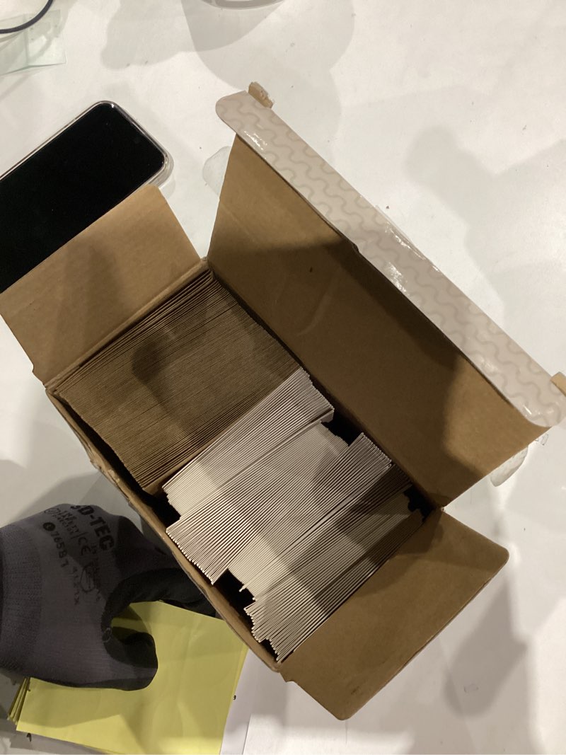 Condition photo showing New/Like New for 100 Bulk Khaki Thank You Cards with Kraft Envelopes and stickers - 4 Minimalistic Designs Blank Thank You Notes with Envelopes beige for business Wedding Bridal Gift Baby Shower Business Graduation