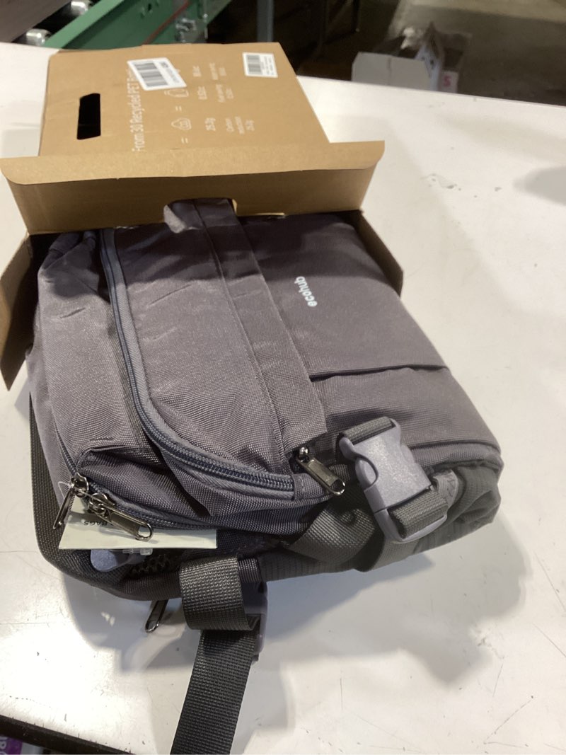 Condition photo showing Good Condition for ecohub 17'' small travel backpack, united airlines personal item bag 16.9"x10"x7.5" carry on backpack with usb port luggage sleeve travel essentials for men women water resistant, grey grey 17 inch underseat