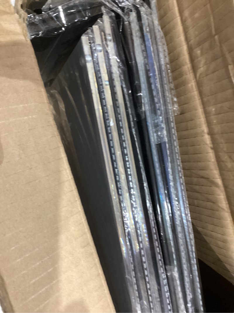 Condition photo showing Good Condition for YUNCHUN 6 Packs Acrylic Sign Holder 8 x 11.5 Standing, L-Shape Magnetic 8 x 11 Menu Holder, Display Stand of Slant Back & Acrylic Frame for Store, Wedding, Restaurant, Hotel, Office Use Black 6 PCS (8 x 11.5 Inches)