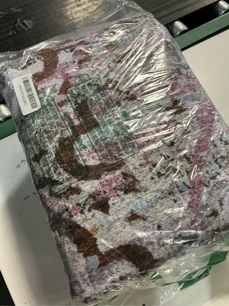 Condition photo showing Good Condition for rugsure washable area rugs, 5' x 7' - 1/6 thick - stain & water resistant non-slip - perfect resistant rug for living room, bedroom, nursery, pet & child friendly, vibrant colors rugs, purple grass-purple 5' x 7' (rectangular)