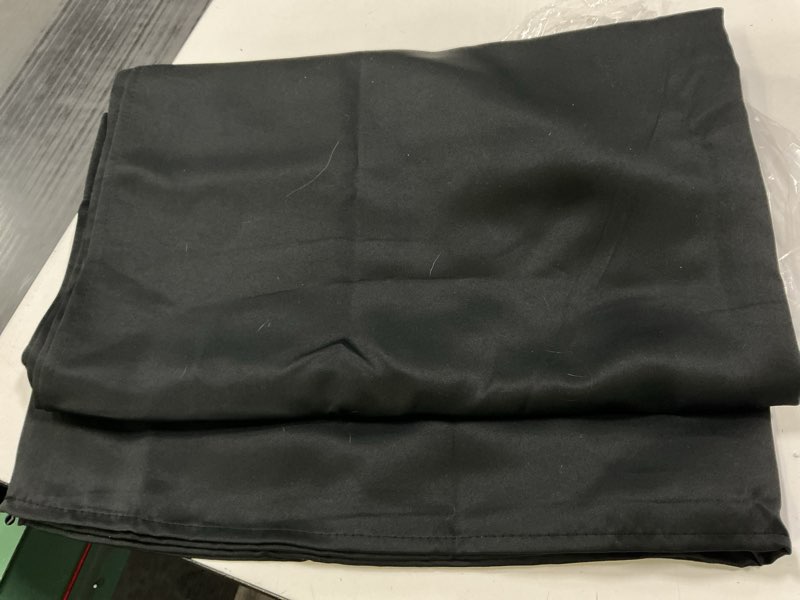 Condition photo showing Good Condition for NICETOWN Bathroom Blackout Thermal Curtains and Drapes, Black Solid Thermal Insulated Grommet Blackout Drapery Panels for Window (2 Panels, 42 inches Wide by 68 inches Long, Black) Black 42"W x 68"L (Pack of 2)