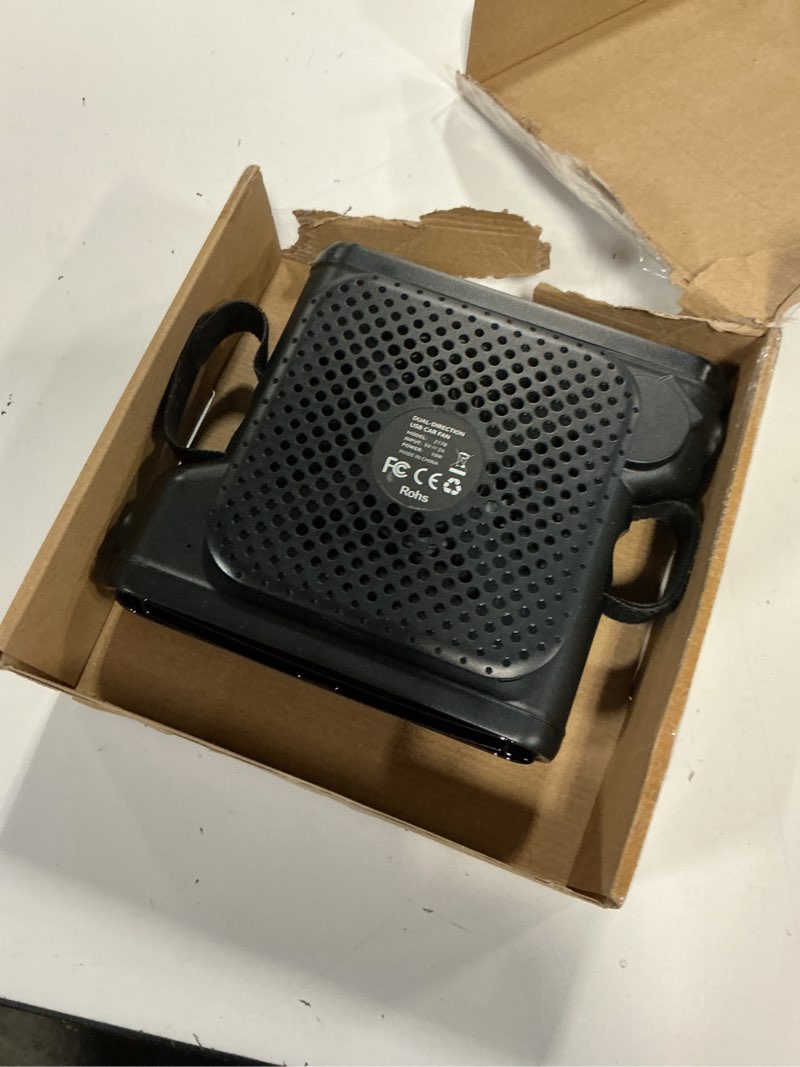 Condition photo showing Good Condition for elftrip car seat fan with dual air outlets, corded usb car fans for kids for driver passenger, stronger 3 speeds, forward or backward airflow, fits in most car suv (1 pack no-recharge plug-in to work)