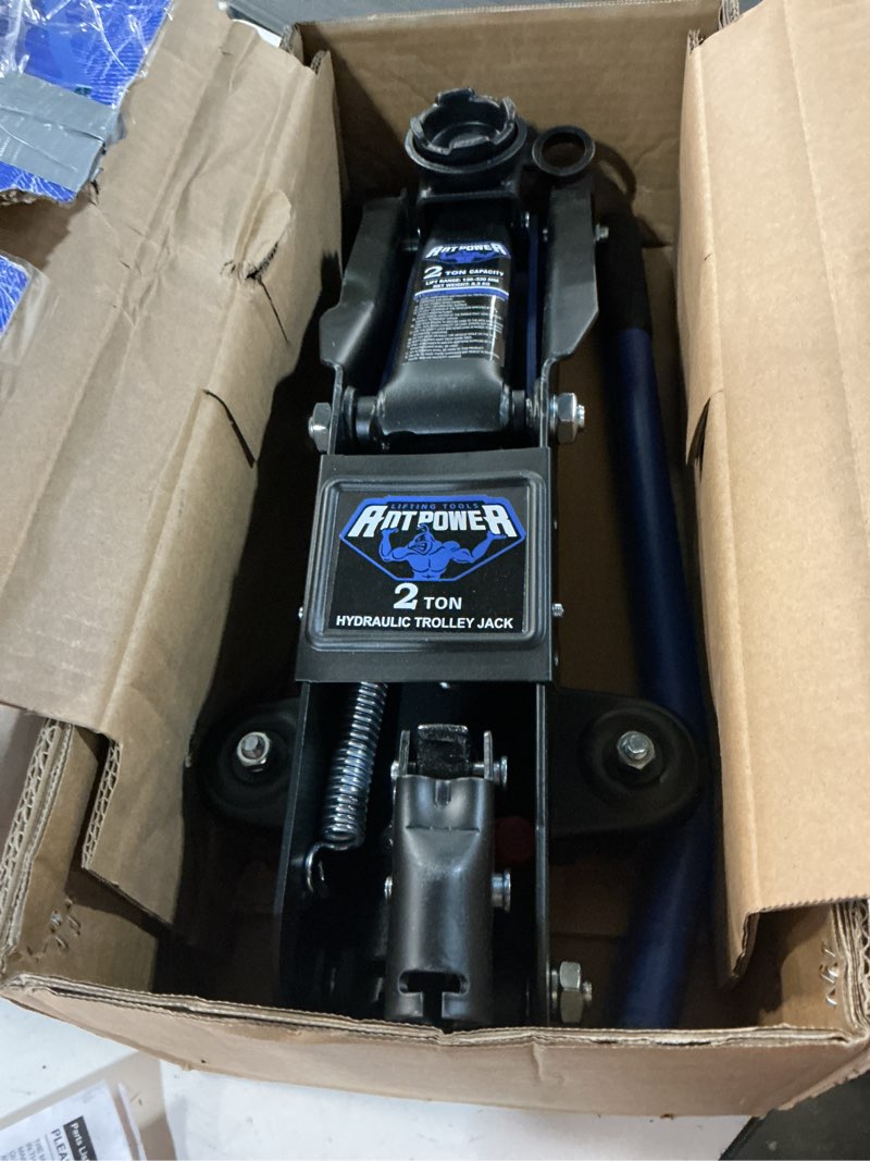 Condition photo showing Good Condition for antpower 2 ton floor jack,with wheels for secure lifting,fast lift floor jack, quick lift pump for sport utility vehicle,providing stable support for various cars,lifting range of 5.31" to 13" (2 ton)